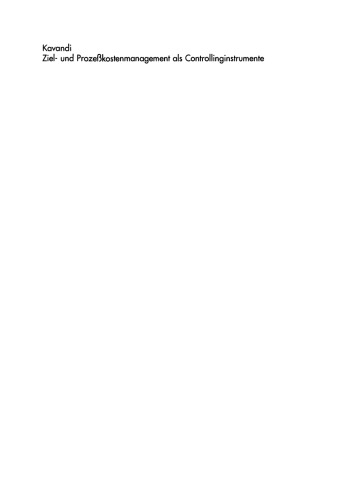 ﻿مدیریت هزینه هدف و فرآیند به عنوان ابزار کنترل