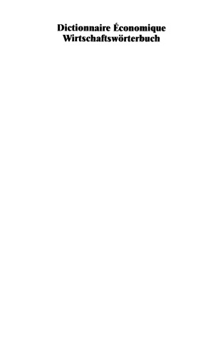 ﻿واژه نامه اقتصاد / فرهنگ لغت تجاری: Tome 2: Français - Allemand Gestion · Économie politique · Marketing Informatique Droit · مکاتبات تجاری · Langue de la Presse / جلد 2: فرانسه - آلمانی و اقتصاد و مدیریت بازرگانی · بازاریابی · پردازش داده ها زبان حقوقی و تجاری · زبان مطبوعات