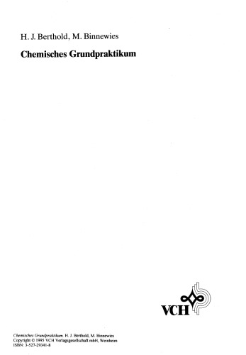 ﻿Chemisches Grundpraktikum