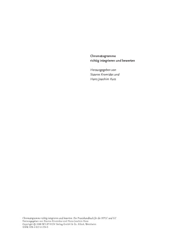 ﻿ادغام و ارزیابی صحیح کروماتوگرام ها: کتابچه راهنمای عملی برای HPLC و GC