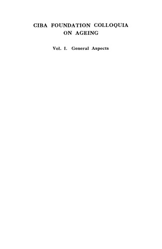 ﻿سمپوزیوم بنیاد سیبا - جنبه های عمومی (کلوکیوم های پیری)، جلد 1