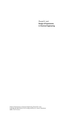 ﻿طراحی آزمایشات در مهندسی شیمی: یک راهنمای عملی