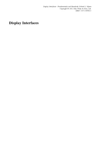 نمایش رابط ها: مبانی و استانداردها