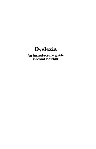 Dyslexia: راهنمای مقدماتی ، ویرایش دوم