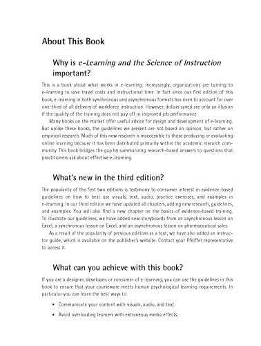 آموزش الکترونیکی و علم دستورالعمل: رهنمودهای اثبات شده برای مصرف کنندگان و طراحان یادگیری چندرسانه ای ، چاپ سوم