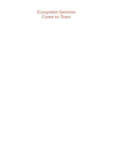 خدمات اکوسیستمی به شهر می آیند