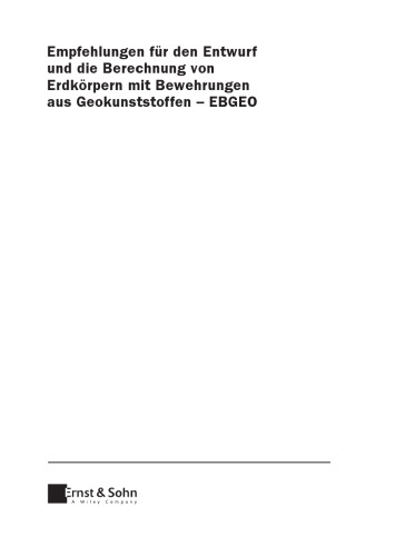 ﻿توصیه هایی برای طراحی و محاسبه سازه های خاک با تقویت ژئوسنتتیک - EBGEO