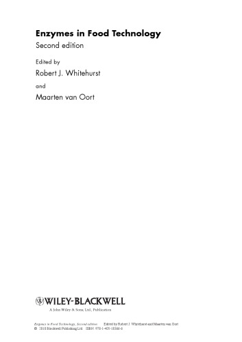 ﻿آنزیم ها در فناوری غذایی، ویرایش دوم