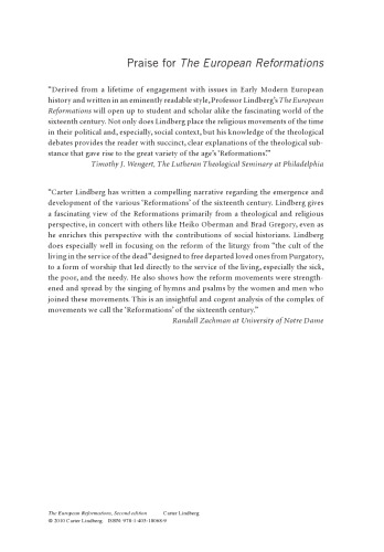 اصلاحات اروپا ، چاپ دوم