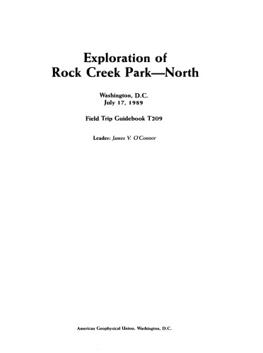 ﻿کاوش پارک راک کریک - شمال: واشنگتن، دی سی، 17 ژوئیه 1989