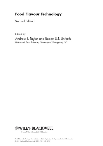﻿فناوری طعم غذا، ویرایش دوم