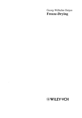 Freeze خشک کردن، نسخه دوم