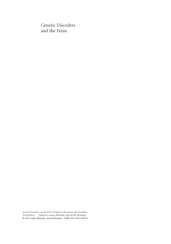 ﻿اختلالات ژنتیکی و جنین، ویرایش ششم