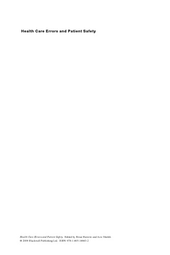 خطاهای مراقبت های بهداشتی و ایمنی بیمار