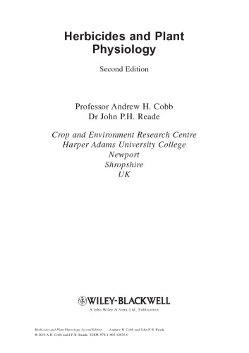 ﻿علف کش ها و فیزیولوژی گیاهی