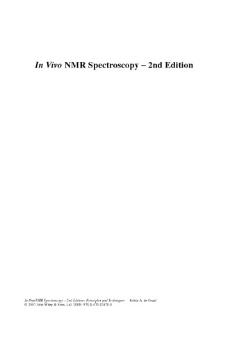 ﻿در Vivo NMR Spectroscopy، نسخه دوم