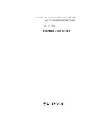 ﻿تست رنگ صنعتی، ویرایش دوم
