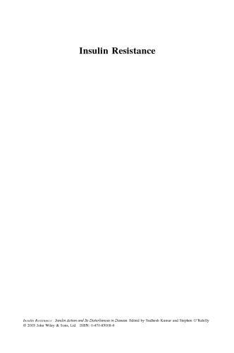 ﻿مقاومت به انسولین: عملکرد انسولین و اختلالات آن در بیماری