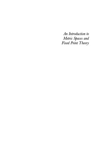 ﻿مقدمه ای بر فضاهای متریک و نظریه نقطه ثابت