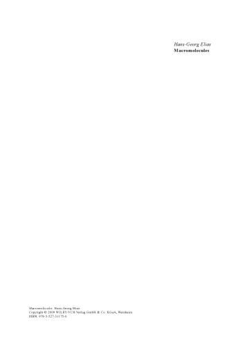 ﻿ماکرومولکول ها: کاربردهای پلیمرها، جلد 4