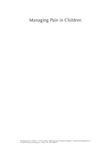 ﻿مدیریت درد در کودکان: راهنمای بالینی