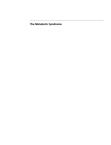 The Metabolic Syndrome, Second Edition