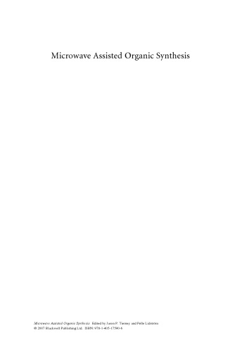 Microwave Assisted Organic Synthesis