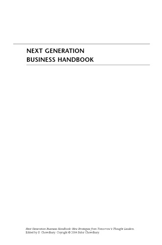 Next Generation Business Handbook: New Strategies from Tomorrow's Thought Leaders
