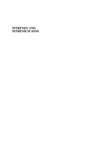 Nitrenes and Nitrenium Ions