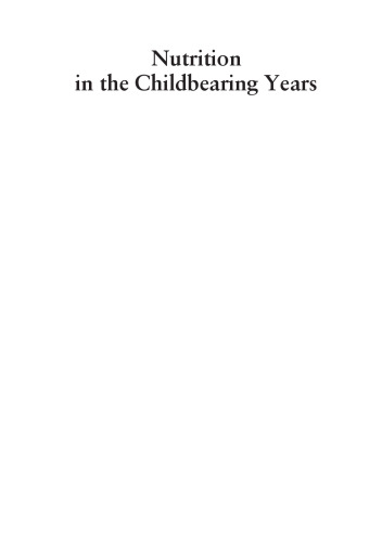 Nutrition in the Childbearing Years