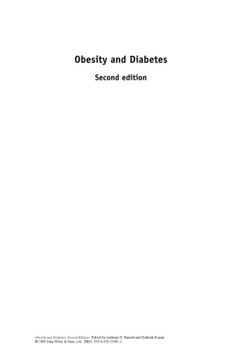 Obesity and Diabetes, Second Edition