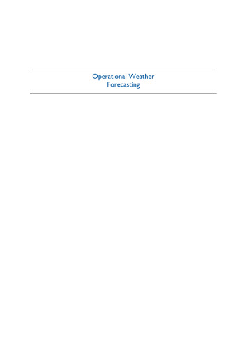 Operational Weather Forecasting