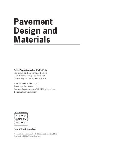 Pavement Design and Materials