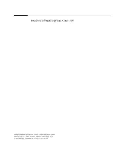 Pediatric Hematology and Oncology