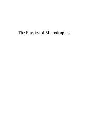 The Physics of Microdroplets