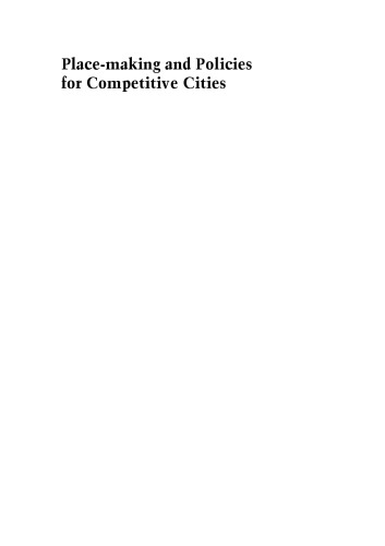 Place-making and Policies for Competitive Cities