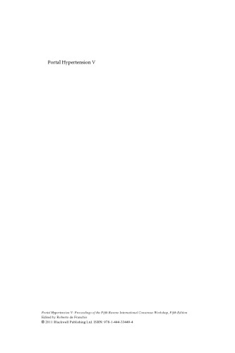 Portal Hypertension V: Proceedings of the Fifth Baveno International Consensus Workshop, Fifth Edition