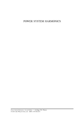 Power System Harmonics, Second Edition