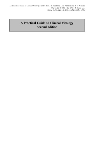 A Practical Guide to Clinical Virology, Second Edition
