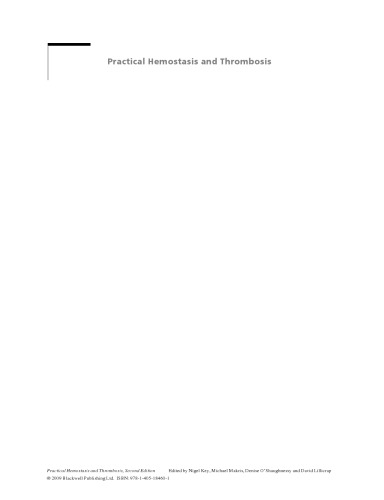Practical Hemostasis and Thrombosis, Second Edition