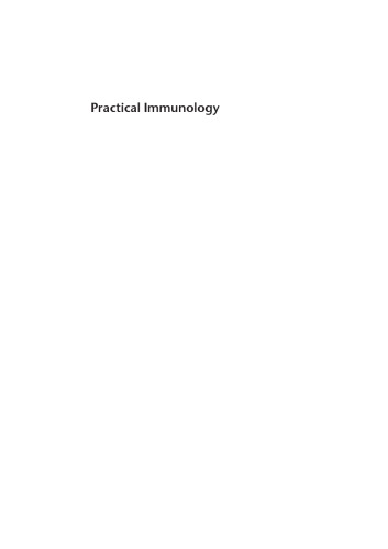Practical Immunology, Fourth Edition