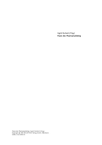 Praxis des Pharmamarketing
