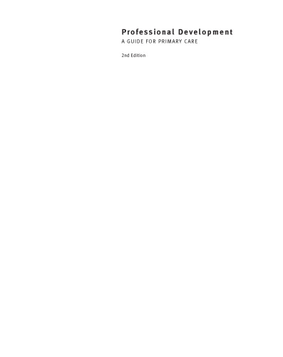 Professional Development: A Guide for Primary Care, 2nd Edition