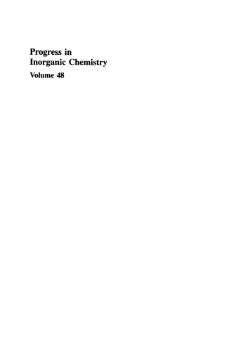 Progress in Inorganic Chemistry, Volume 48