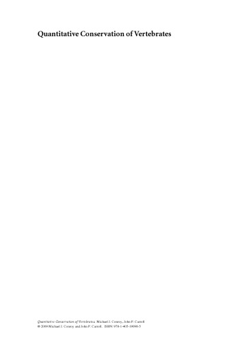 Quantitative Conservation of Vertebrates