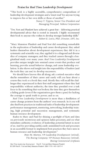 Real Time Leadership Development