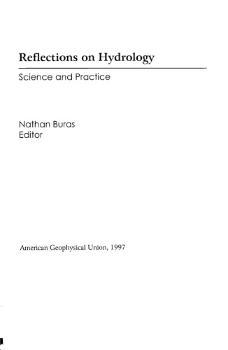 Reflections on Hydrology: Science and Practice