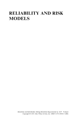 Reliability and Risk Models: Setting Reliability Requirements