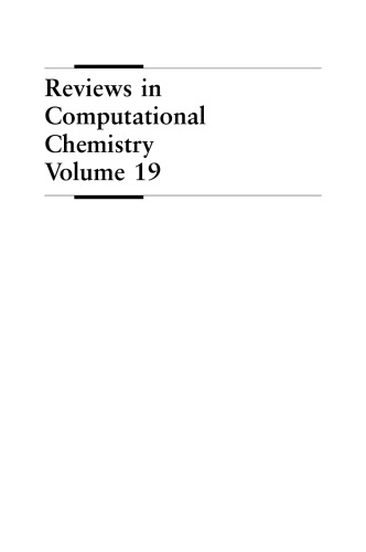 Reviews in Computational Chemistry, Volume 19