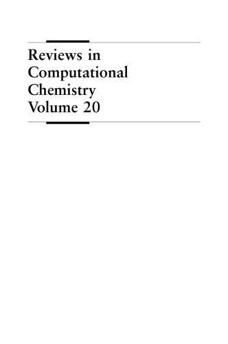 Reviews in Computational Chemistry, Volume 20